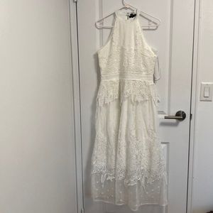 BOHO Bridal shower/rehearsal dinner white dress